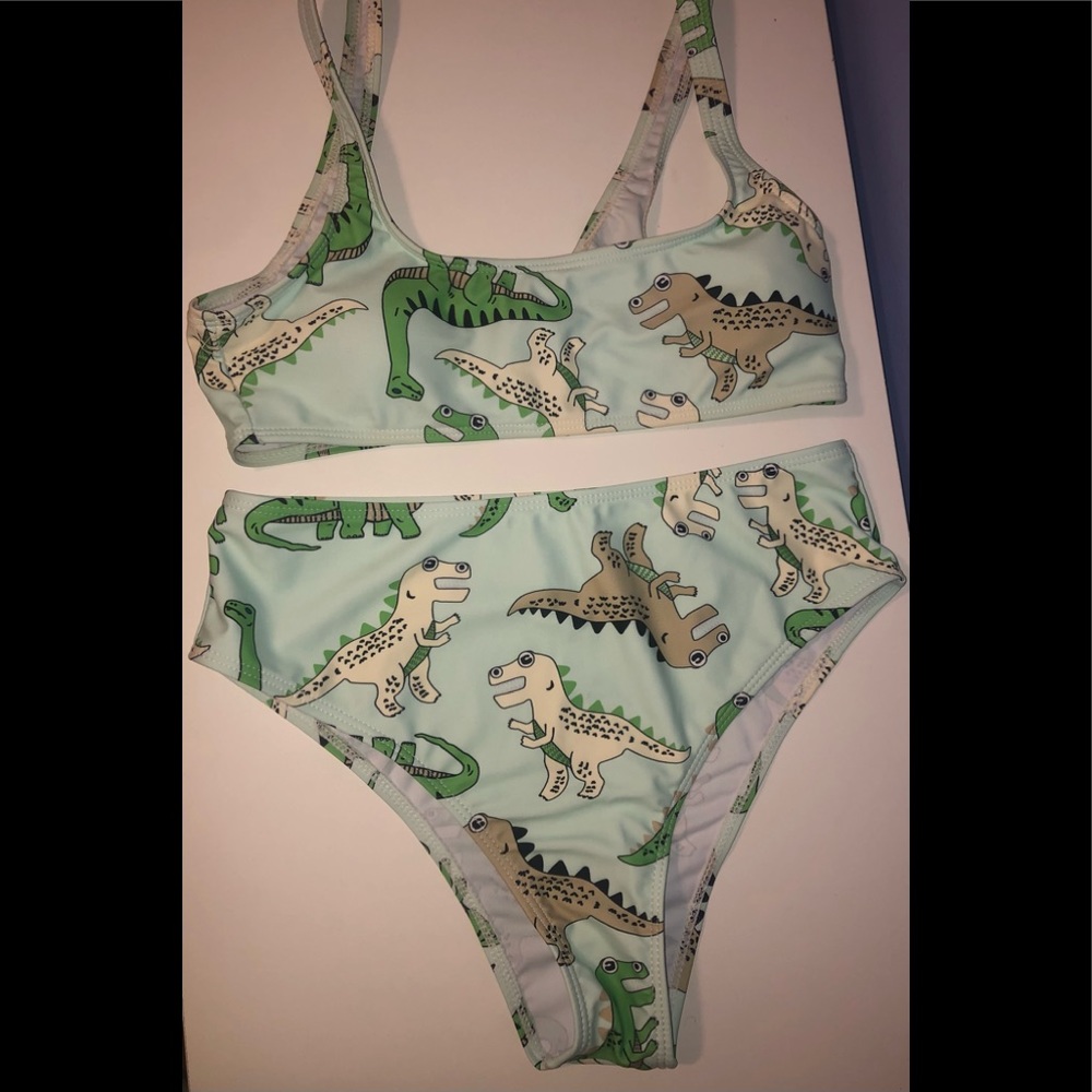 Dinosaur high waisted bikini